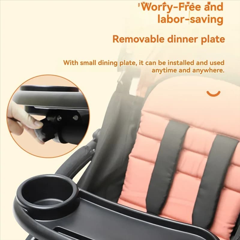 YSUN-3 In 1 Passeggino Portabicchieri Antiscivolo Universale Passeggino Vassoio Passeggino Snack Catcher E Portabevande Accessori per Passeggino