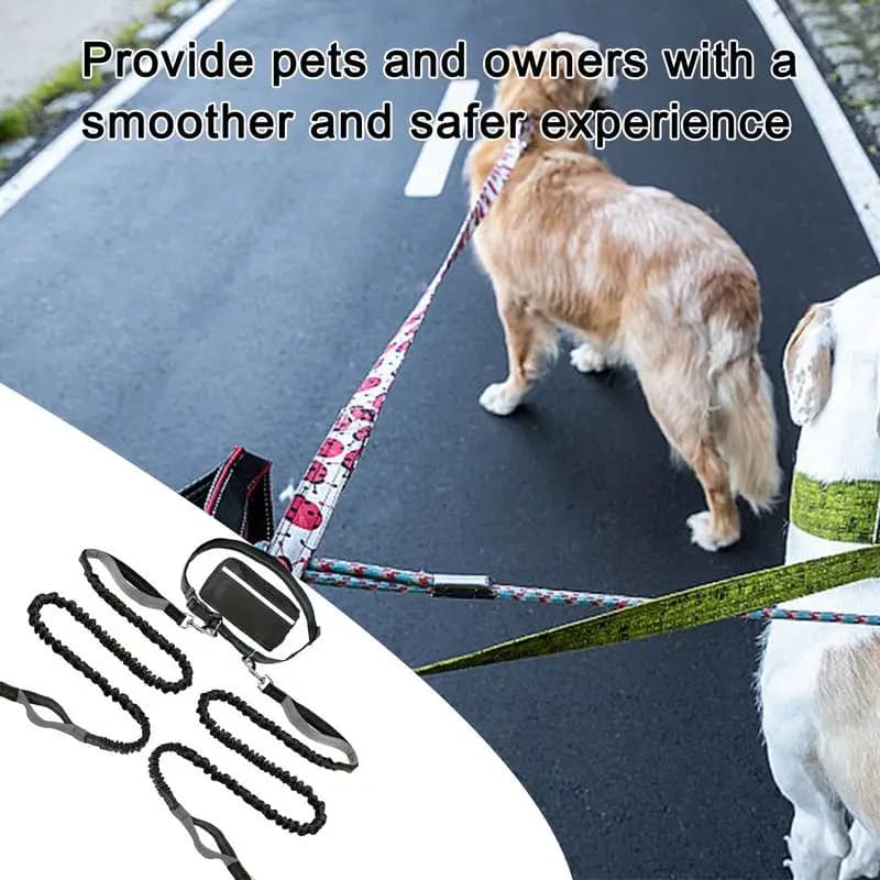 Cavo di legatura per cani Cavo da corsa riflettente Sistema di legatura per cani Cavo per addestramento di richiamo per carichi pesanti con custodia lunga