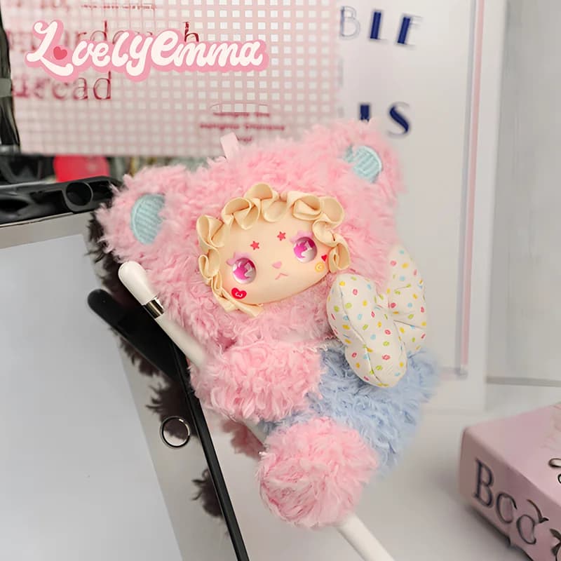 Nuovo Adorabile Orsetto Emma Hug Clip Blind Box, Bambola di Peluche, Giocattolo Imbottito, Peluche Animale Cartone Animato Kawaii, Portachiavi, Ciondolo, Regalo per Ragazze