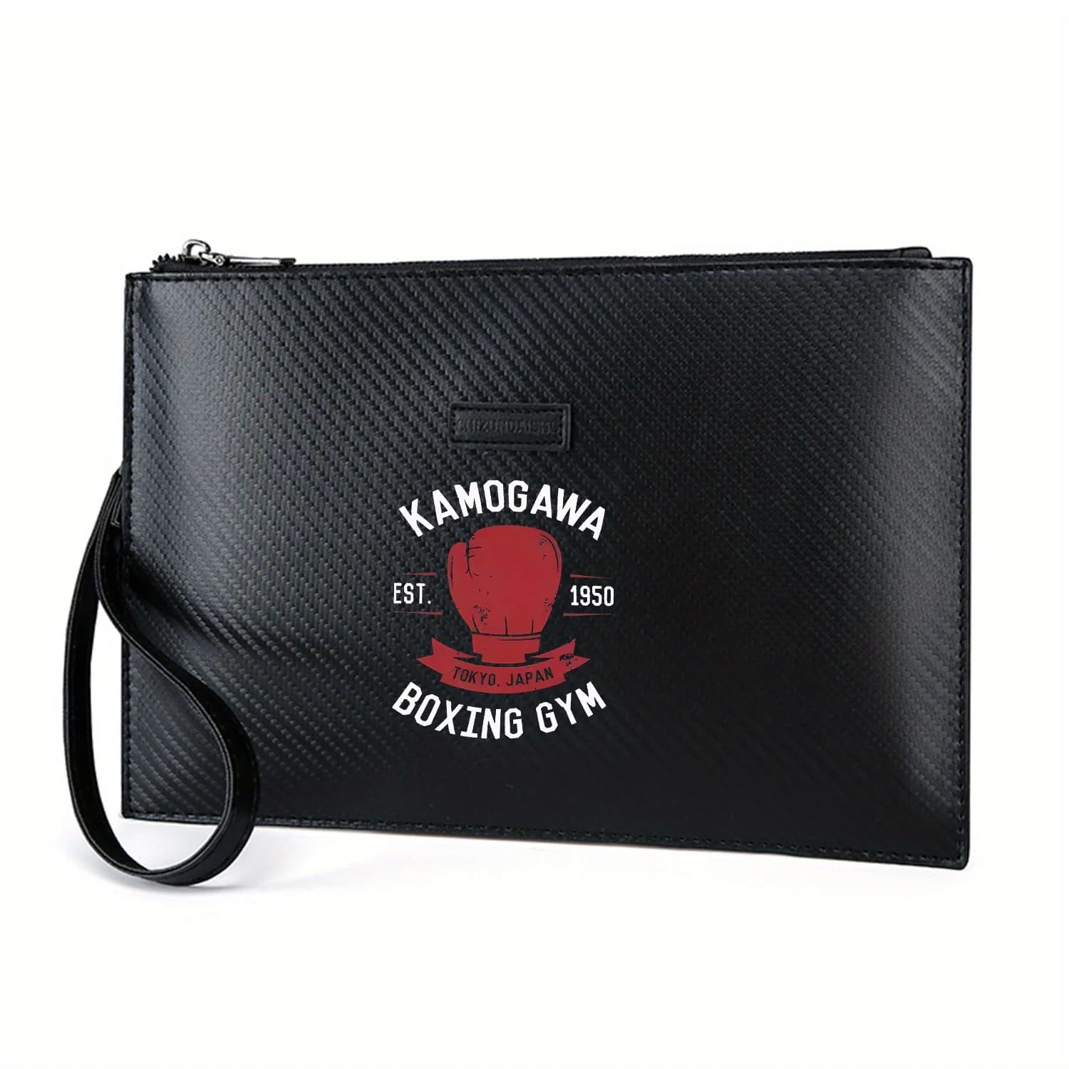 Guanto da boxe Kamogawa Tokyo Japan Gym Elegante borsa da uomo in PU stampata Alla moda e pratica per il trasporto quotidiano