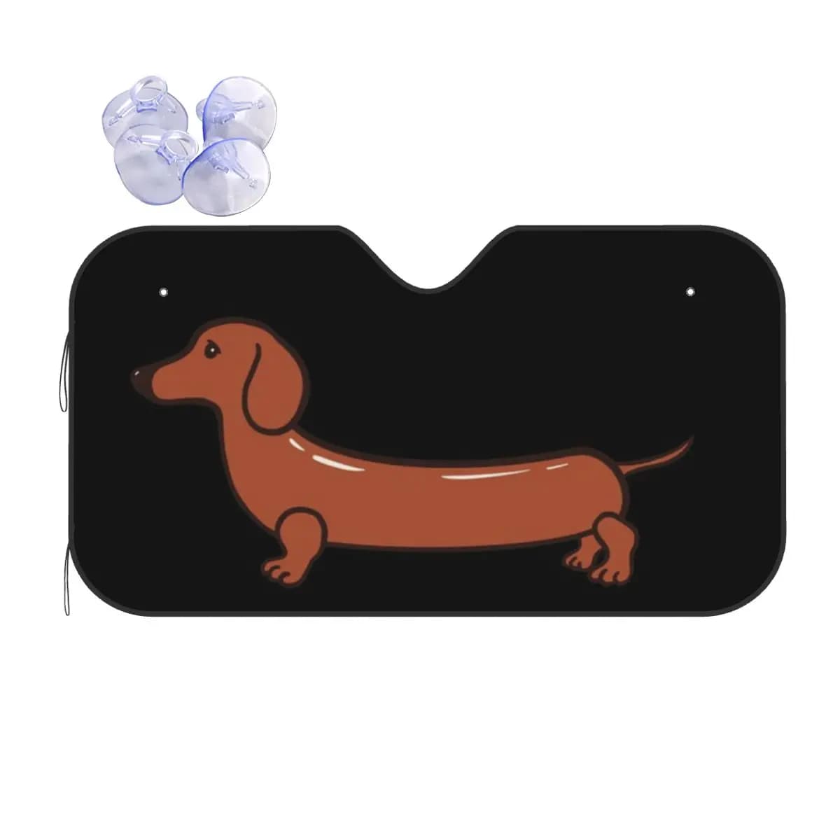 Salsiccia Cucciolo di cane Divertente bassotto Parasole Parabrezza Auto Parabrezza anteriore Finestra Visiera parasole Accessori Coperture