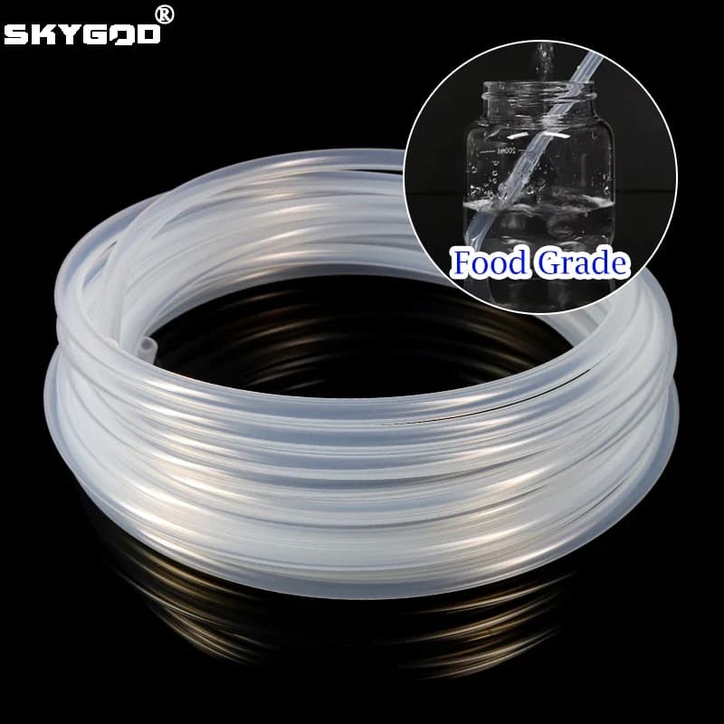 Tubo in silicone trasparente per uso alimentare ID 0,5/1/2/4/6/8/10/12/16/20/25/32mm Tubo flessibile in gomma da giardino Tubo flessibile per acquario Tubo morbido