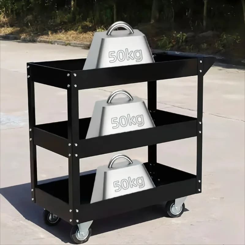 Fitness Equipment Storage Rack, Adjustable Multi-Tier Home Gym Organizer for Dumbbells, Heavy Duty Metal Shelf with Wheels