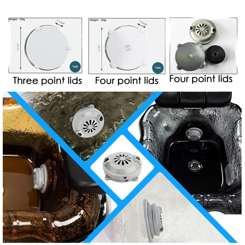 Ciotola per lavello per pedicure portatile con poltrona da massaggio Sistema a getto tubeless Pompa magnetica Cura dei piedi Applicazione in legno per uso in salone