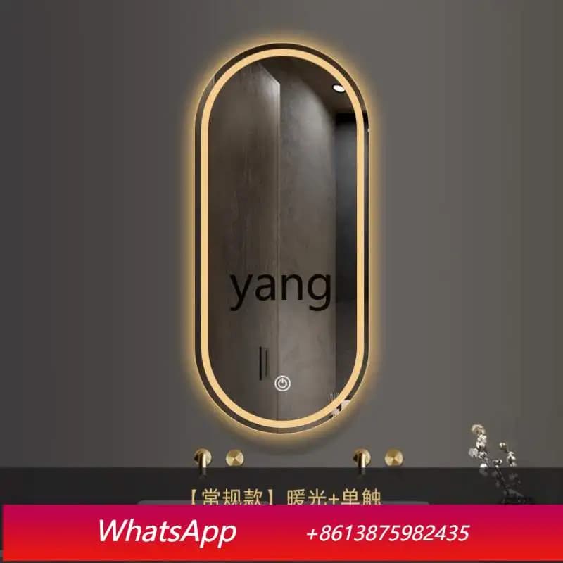Specchio da bagno intelligente ad arco CX con funzione antiappannamento, specchio da parete ad alta definizione per lavabo