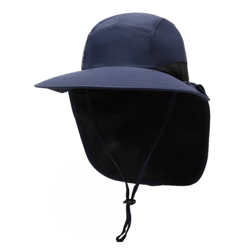 Simple Tesa Larga Sun Hat for Exterior with UV Protection and Neck Protection, Quick Drying Breathable Fisherman's Hat, Beach Bucket Hat
