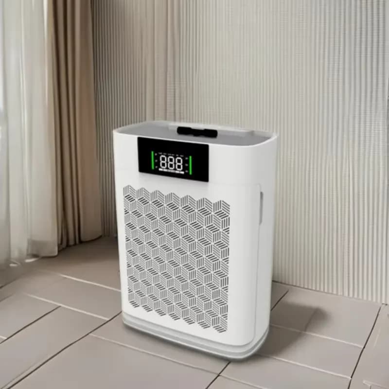 Smart Air Purifier with Wi-Fi App Control for Large Rooms Removes Odors Dust PM2.5 Auto Mode Air Quality Monitor