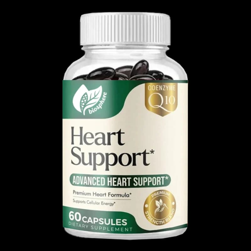Heart supplement 1650 mg - Contains coenzyme Q10, hawthorn, vegetable steroles and other vitamins -60 capsules
