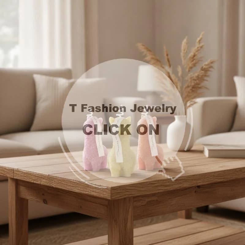 3D Alpaca Silicone Resin Mold Easy Demold for DIY Handmade Ornament Keychain Candle Clay Craft Home Holiday Decor