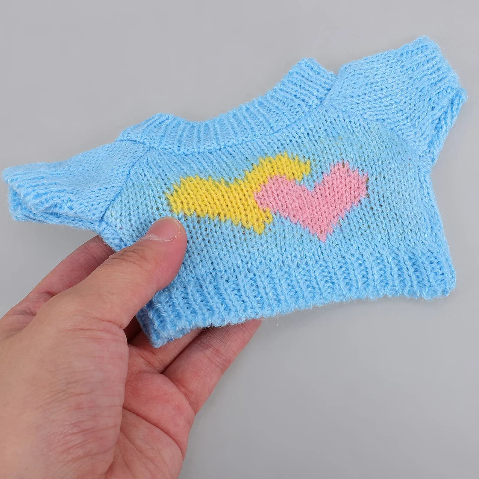 Set di 3 maglioni morbidi in lana per orsetti, vestiti riutilizzabili per animali di peluche, abbigliamento di ricambio resistente all'usura per animali di peluche
