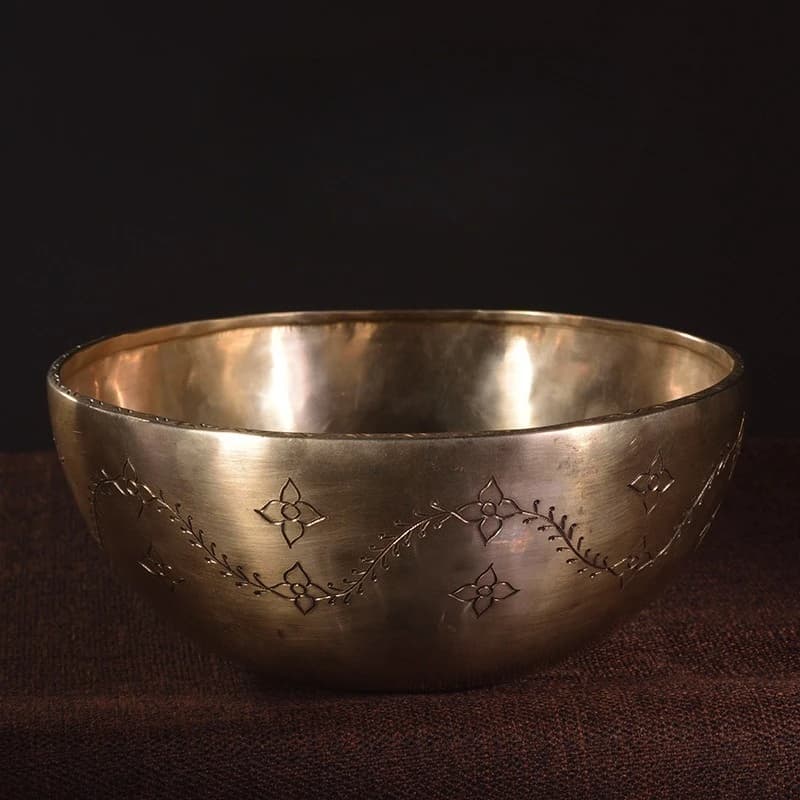Copper Singing Bowl Sound Healing Meditation Singing Bowl Nepal Handmade Relaxation Bowls Large Percussion Musical Instruments