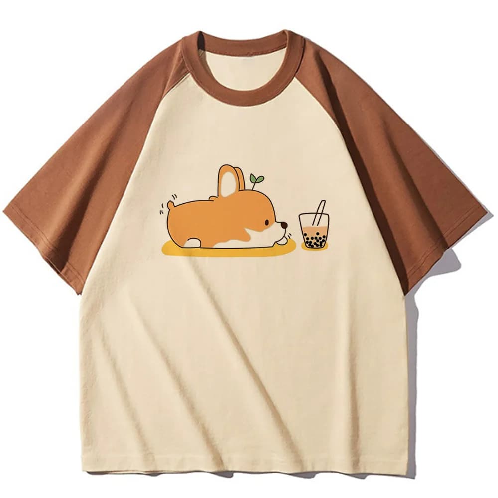 Shiba Inu camicia donna grafica Grunge estetica gotica Vintage Y2k t-shirt estetica Psichedelica donna hip hop Cultura pop Trendy