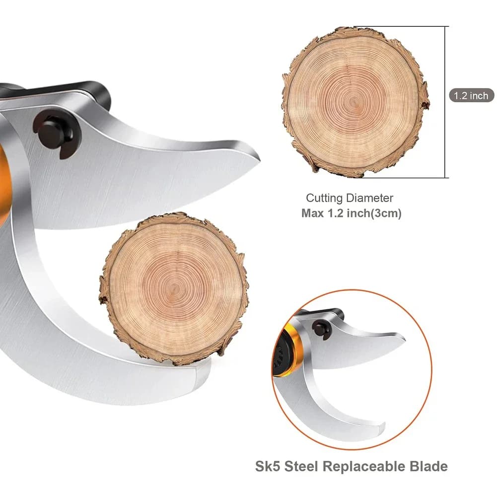 Lama per Potatura da 30mm di Diametro in Acciaio SK5 per Cesoie Elettriche, Adatta per Alberi da Frutto e Giardini Ornamentali