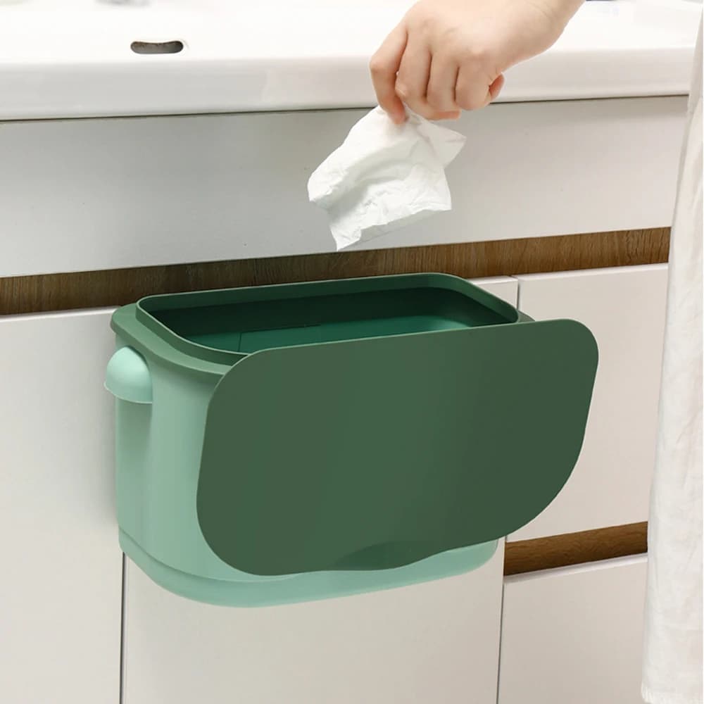Wall-mounted Garbage Can Durable Hangable Garbage Cover For Kitchen