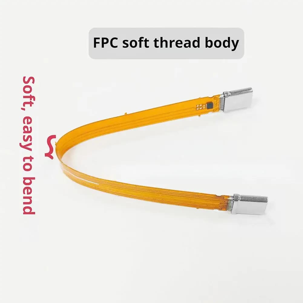 USB4 Maschio Funzione completa PD240W Doppia testa TYPE-C Girevole C Maschio a C Maschio FPC Cavo a nastro flessibile Cavo dati piatto