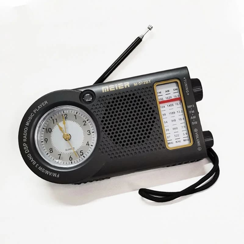 Con orologio radio desktop Bluetooth plug-in USB flash drive ricarica a onde corte FM