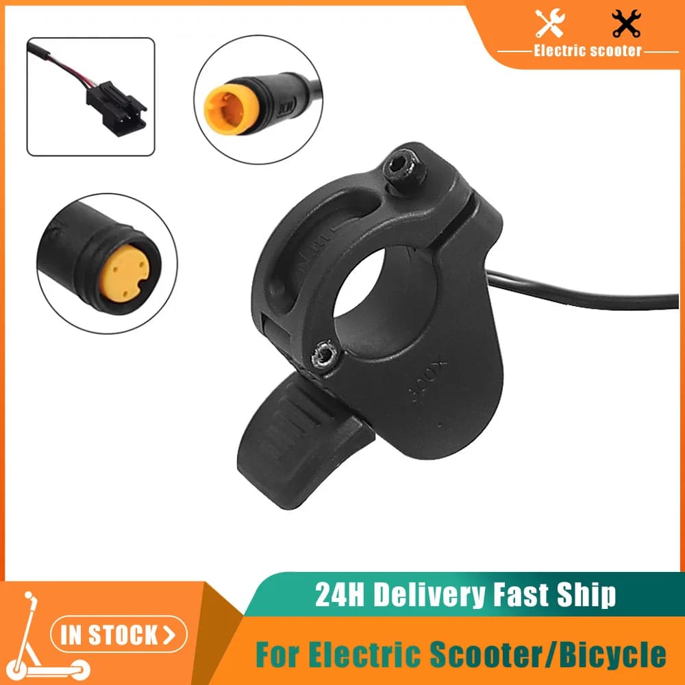 Universal Thumb Throttle 300X Right/Left Hand Throttle for 24V 36V 48V 72V Electric Bicycle Accelerator Electric Scooter Part