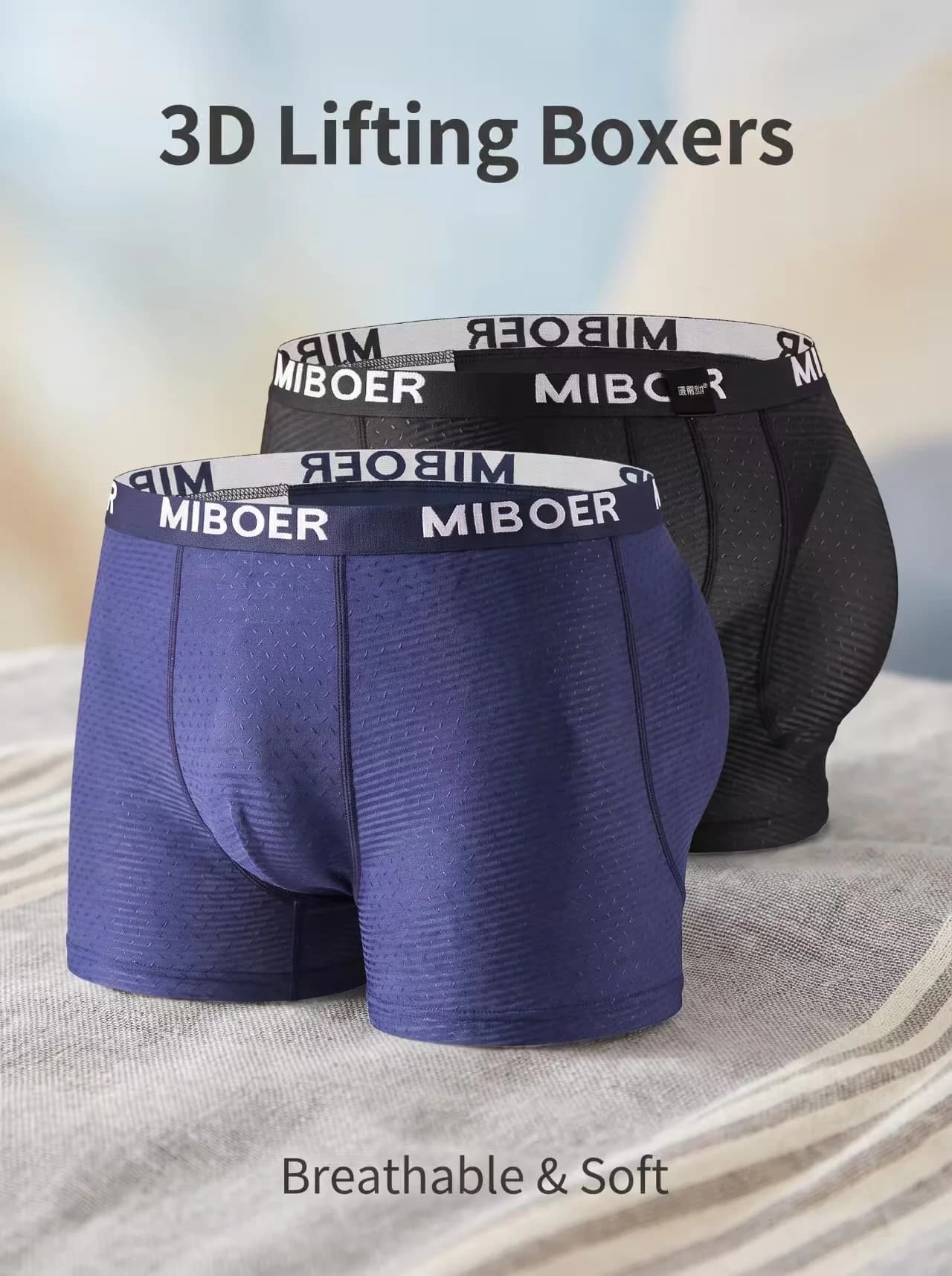 Men's underwear boxter straight-leg pants, comfortable four-cornered pants, men's underpants shorts