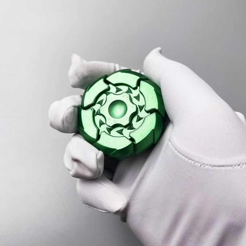 OUYEDC Giocattolo Fidget Spinner meccanico in metallo con apertura magnetica per alleviare l'ansia e lo stress