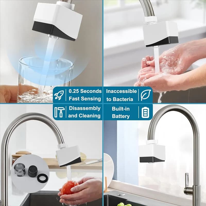 Adattatore per rubinetto A20F-Touchless Adattatore sensore di movimento intelligente SR-T01 per rubinetto cucina bagno