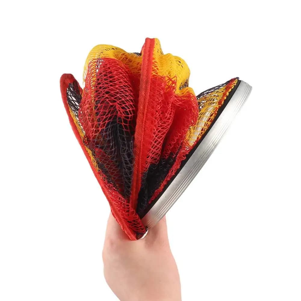 Foldable Portable Fishing Nets 90/150/200cm Depth Ring Edge Shrimp Cage Basket Quick-drying Anti-jump Fish Mesh Bag Fishing Tool