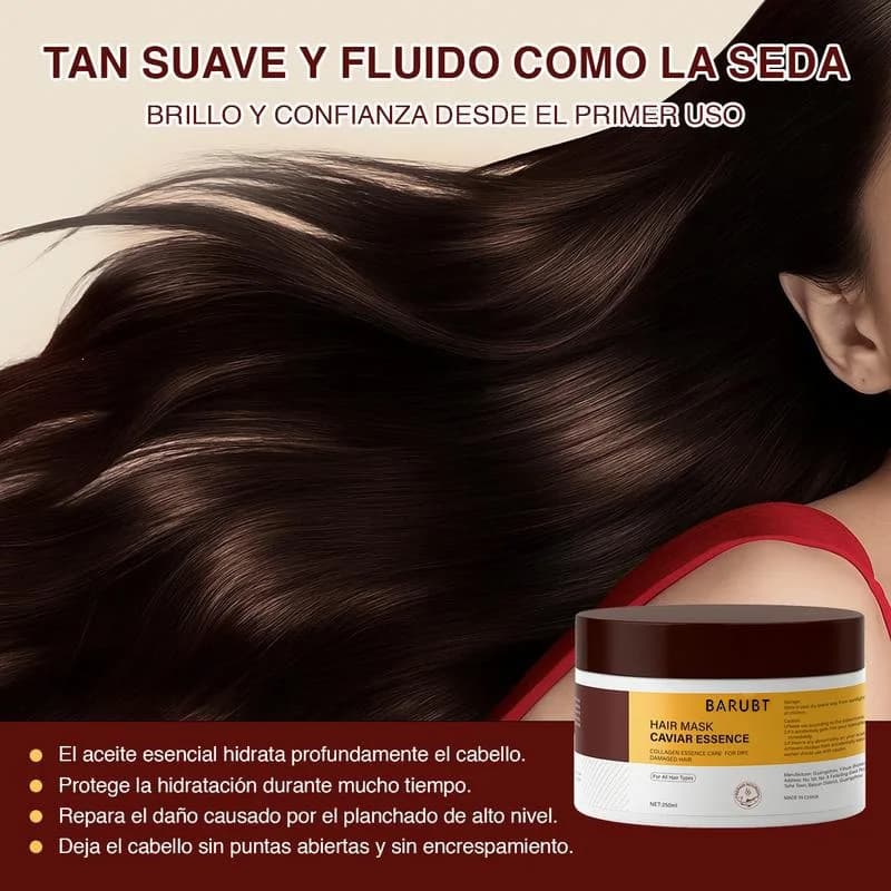 250 ml collagen and keratin hair mask, fast repair of damaged hair and cracks, for dry and damaged hair, smoothing, nutritious, ironing, hair care