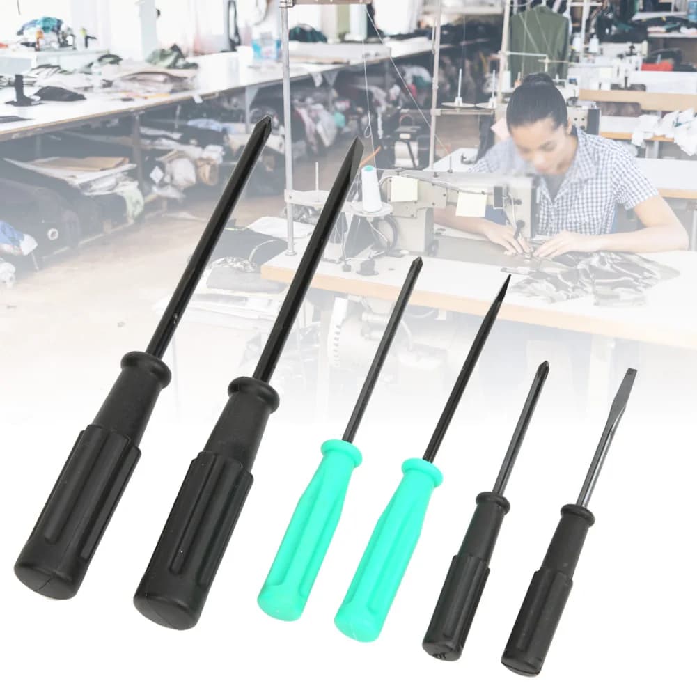 6 pz/set Kit Cacciavite Intaglio Heat Trattato Riparazione Cacciavite Strumento per Macchina Da Cucire Cacciavite Kit Cacciavite
