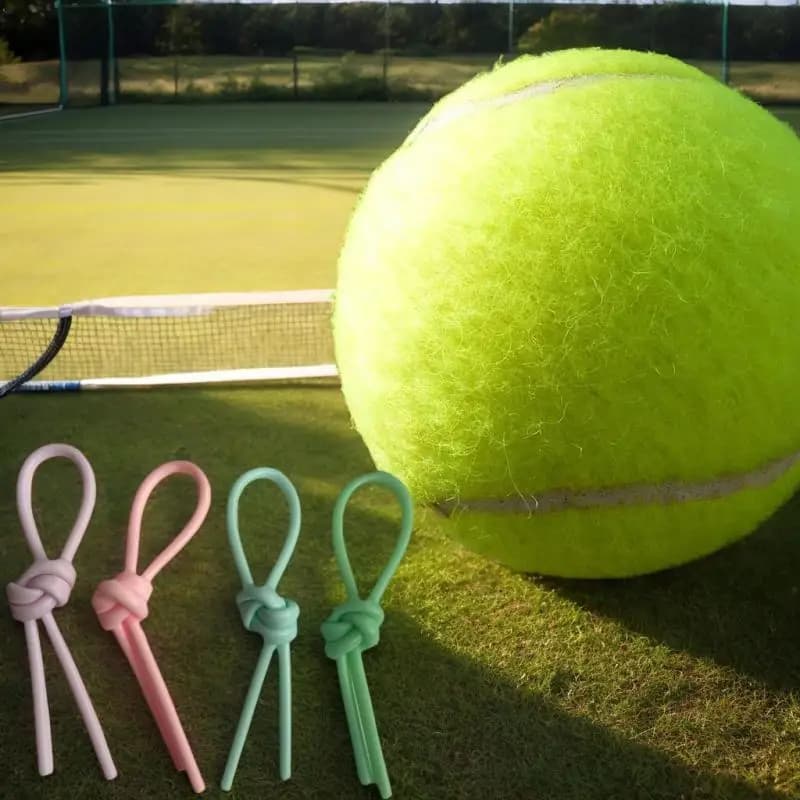 (Summer6) 1/8 pieces vibration dampers for soft silicone tennis racket tennis damper squash racket with antivibrant knot