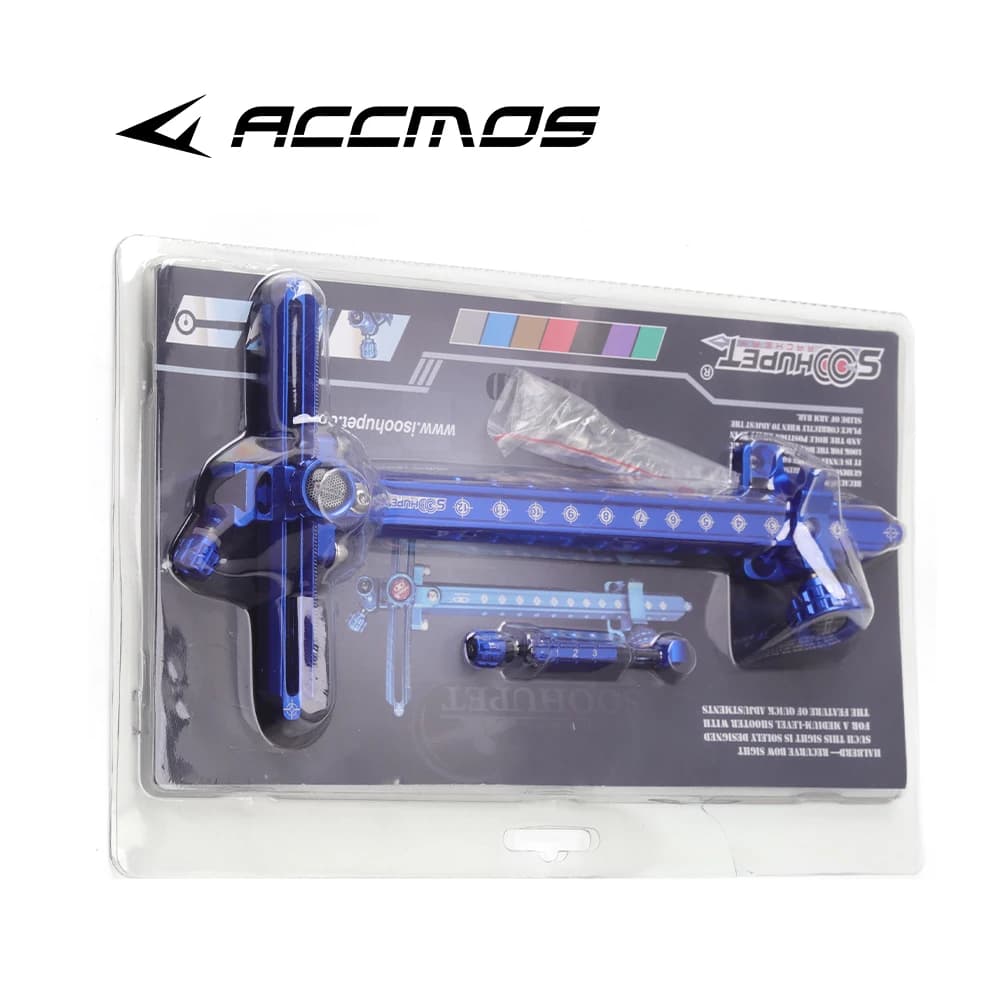Mirino per arco ricurvo per tiro con l'arco Mirino per bersaglio a forma di T da 9 pollici Regolazione in alluminio per accessori da caccia