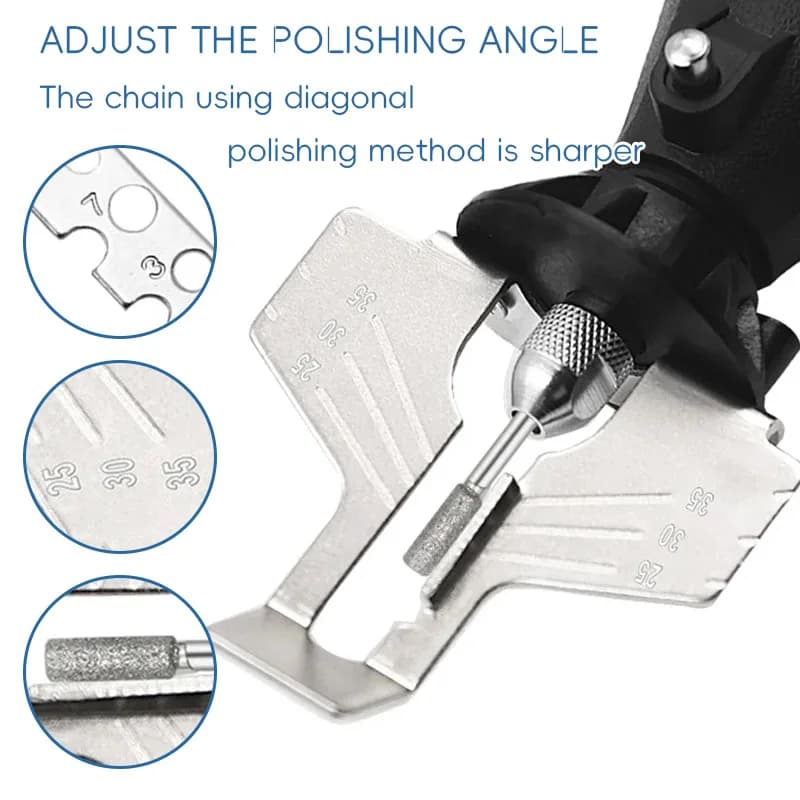 Kit Affilatura Motosega Elettrica, Set Accessori per Affilatura e Lucidatura, Utensile per Catene di Motoseghe, Set Accessori Rotanti per Trapano