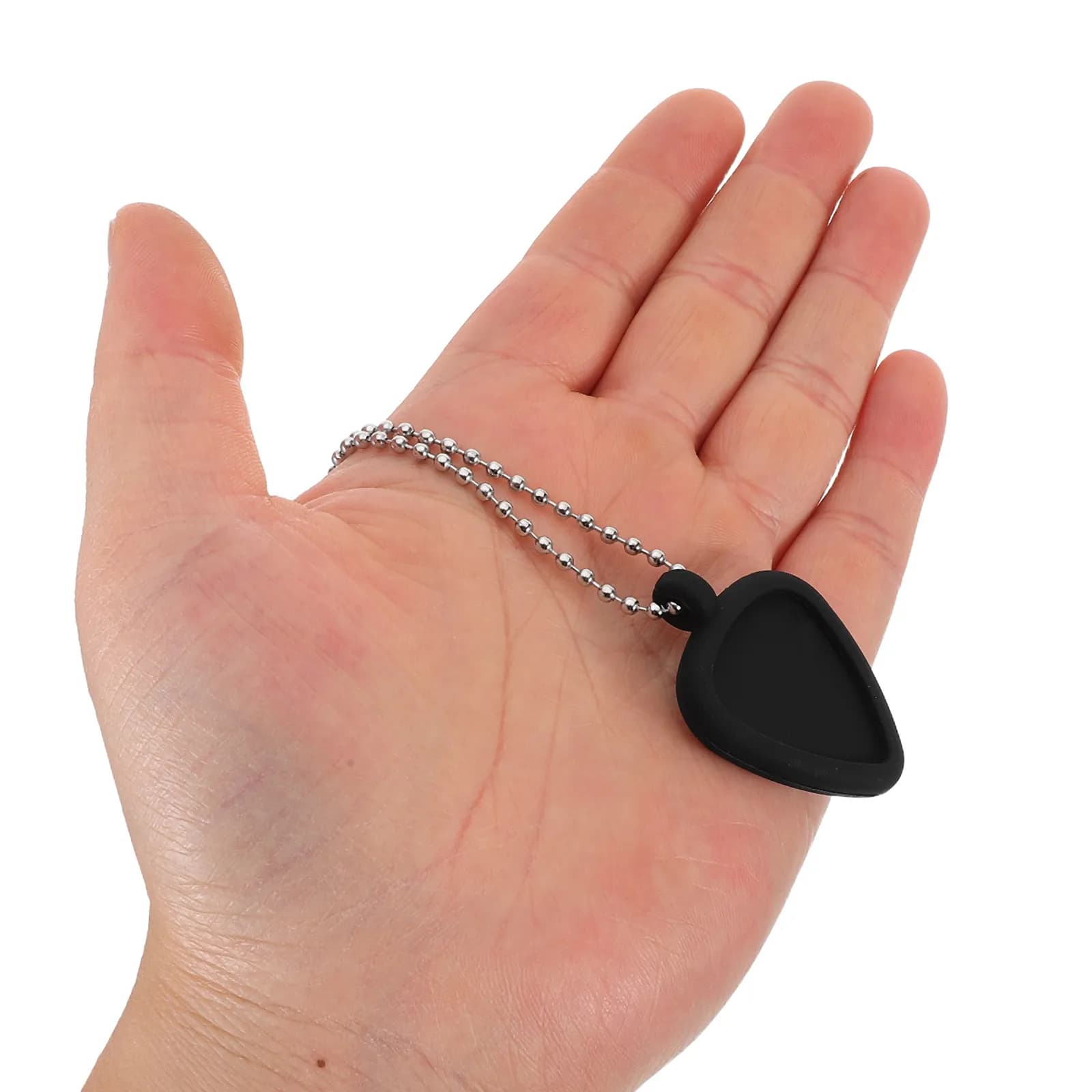 Set di 1 Portaplettro in Silicone per Chitarra, Design Morbido Anti-Graffio, Organizzatore di Plettri a Forma di Ciondolo per Chitarristi, Efficiente
