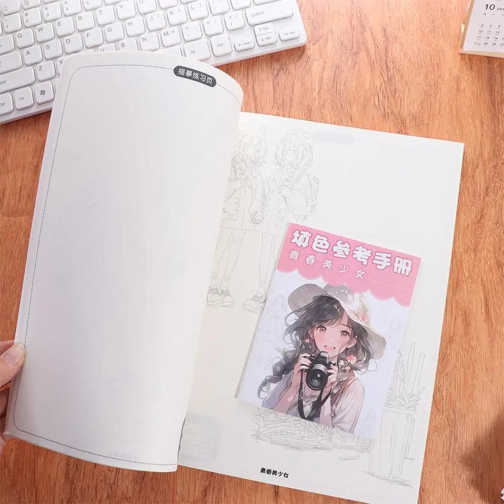 Novice Zero Basic Manga Sketching Tutorial Anime Sketch Tracing Comics Line Draft Book Practice Drawing Anime Hand Drawn Book