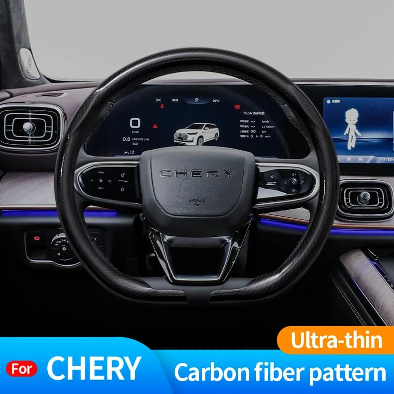 For CHERY JAECOO J7 J8 2023 2024 2025 Auto Suede Carbon Fiber Breathable and Anti-slip Covering Accessories