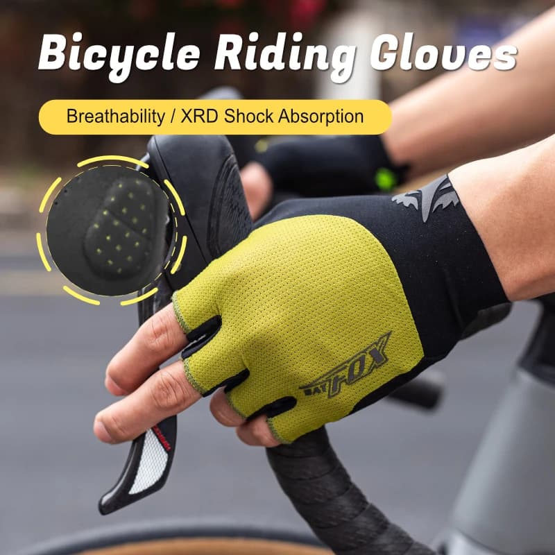 BATFOX Cycling Gloves Half-Year Man Women's Sports Training Gloves Summer fitness resistant and breathable anti-slip