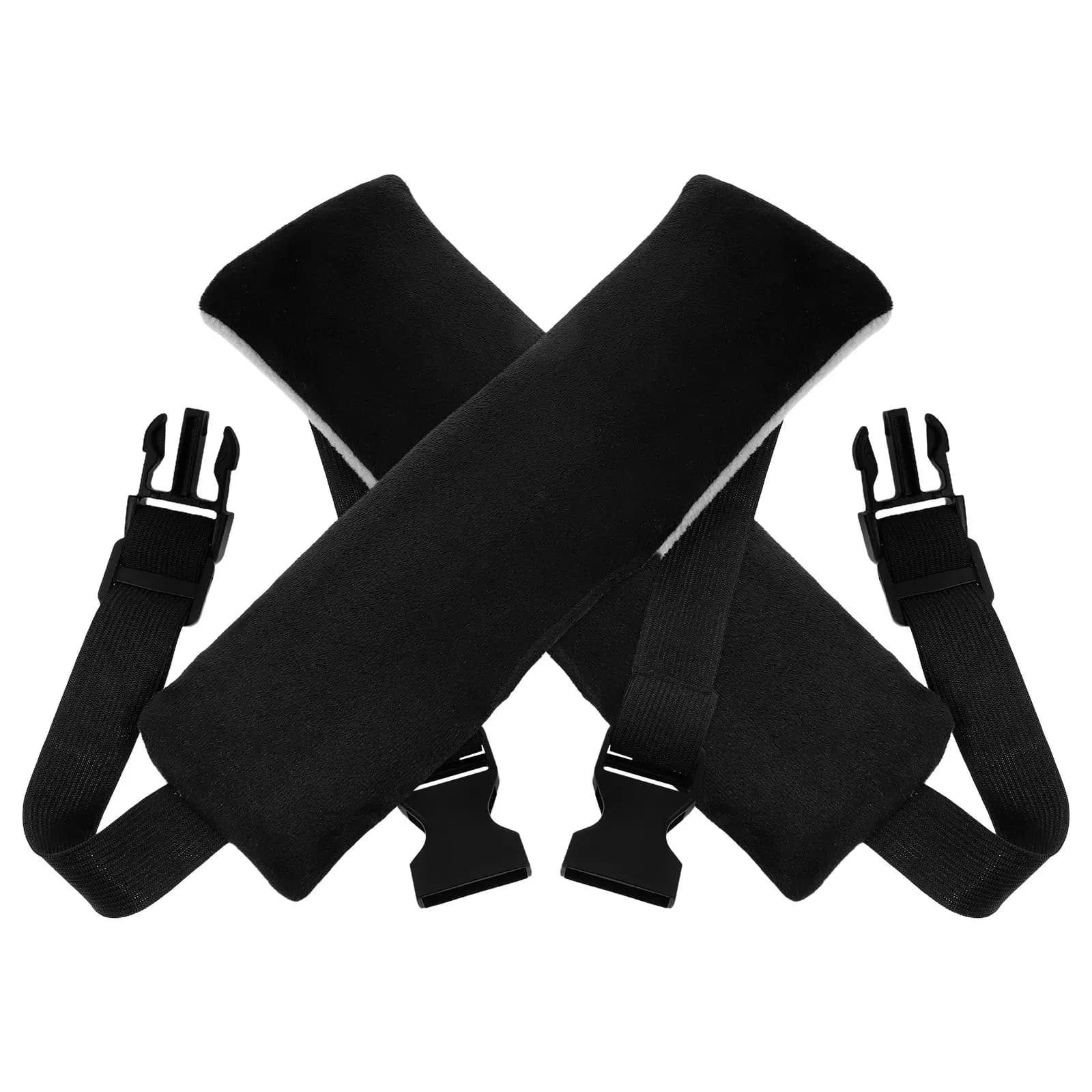 2Pcs Comfortable Airplane Sleeping Support Strap Wide Adjustable Headband Headrest for Plane Car Train Travel