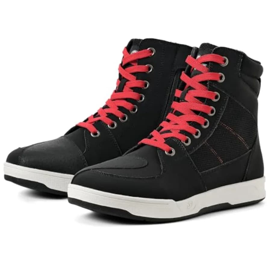 Scarpe da Moto per Uomo, Stivali Protettivi per Strada e Motocross, Calzature Casual Traspiranti per Sport Motoristici