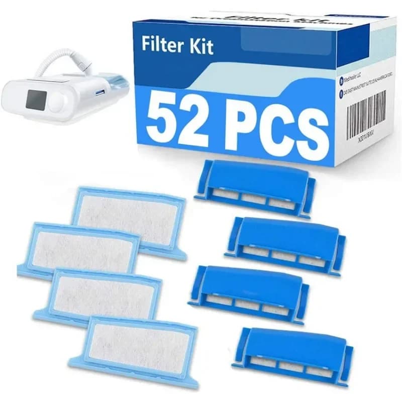 52PCS Filter Respirator Cotton CPAP DS500/DS700 Anti Snore Respironics Dreamstation Respare Filters Improve Sleep Apnea
