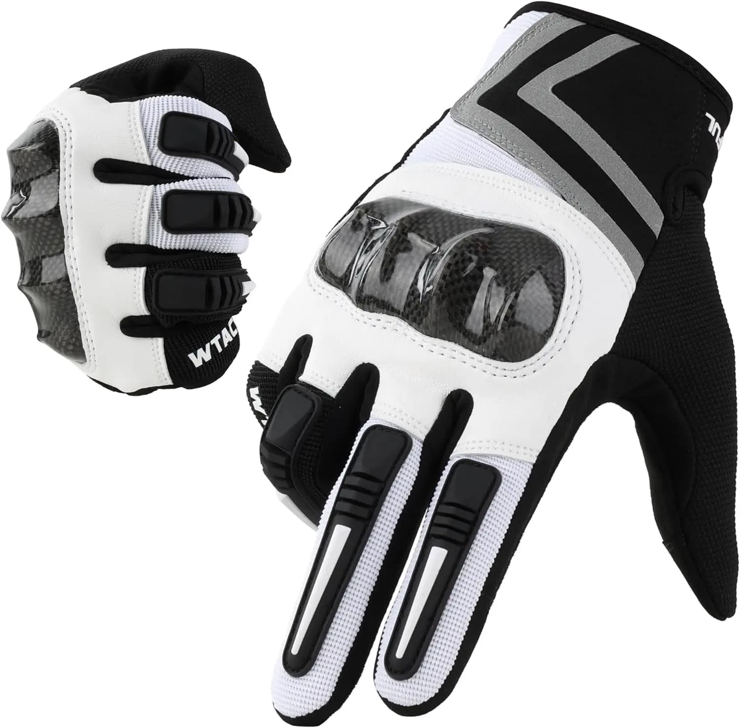 Guanti da Moto Leggeri per Uomo, Touchscreen, Traspiranti, Estivi, per Motocross e Guida Casual