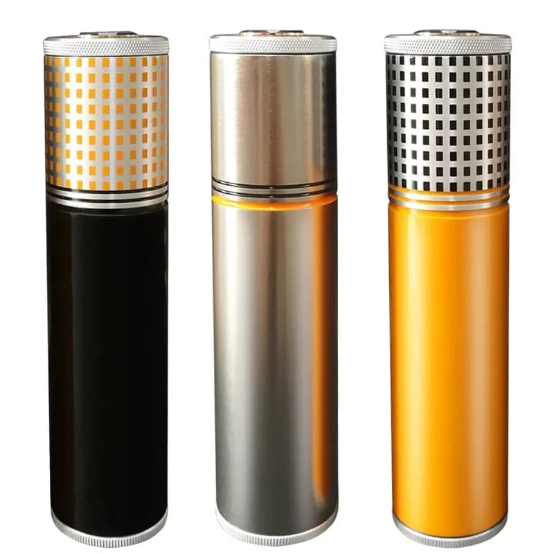 Tubo umidificatore per sigari con igrometro, custodia per sigari, contenitore per sigari, scatola per la conservazione del tabacco