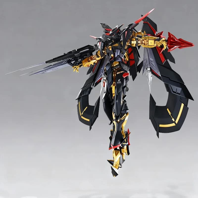 Hot HG 1/144 Astray Gold Frame Kit Modello da Assemblare Action Figure con Set di Armi Flight Pack Giocattoli da Collezione Ornamento da Scrivania