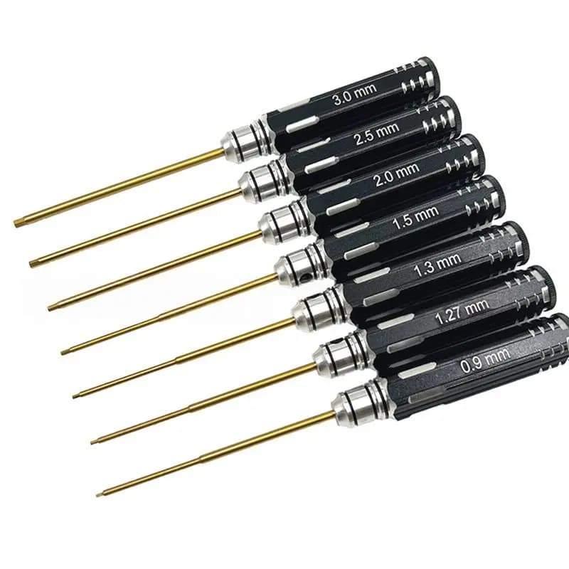 Set di Cacciaviti Esagonali ABMR per Riparazione di Elicotteri RC, Droni e Modelli di Aerei, Kit di Precisione con Punte Esagonali 1.5/2.0/2.5/3.0mm