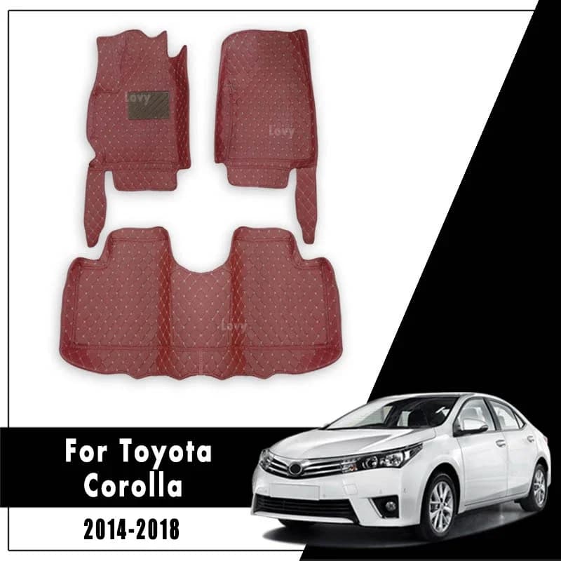 Car mats Car mats Toyota Corolla XI 11th E170 2014 2015 2016 2017 2018 Interior accessories Waterproof carpets