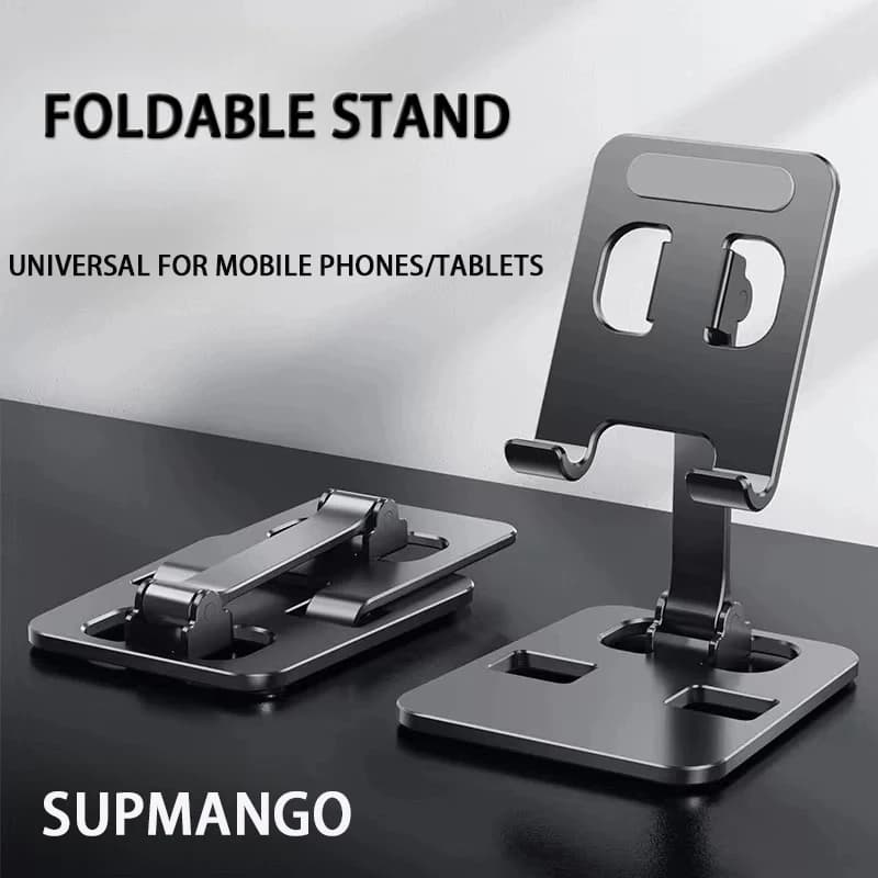 Supporto per telefono pieghevole universale Staffa da tavolo regolabile in ferrolega per iPhone Xiaomi Huawei Tablet Supporto per telefono cellulare portatile