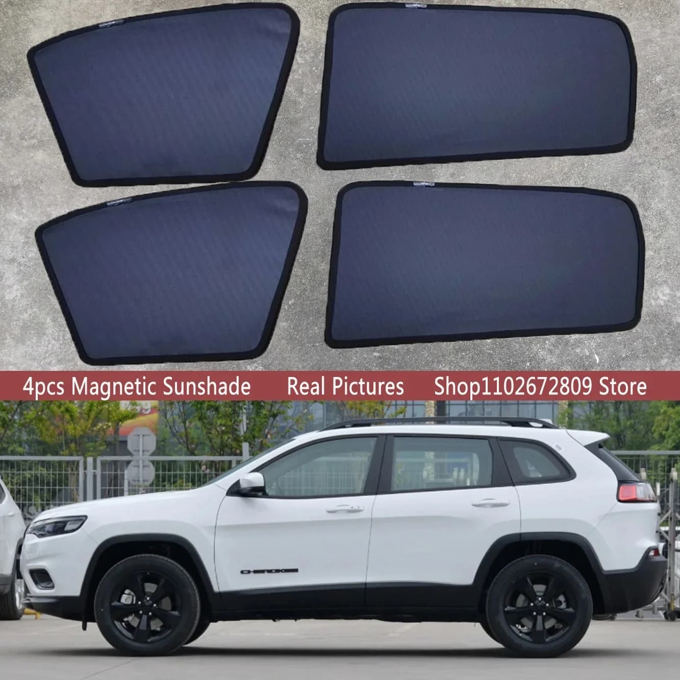 Parasole Magnetici per Auto, Tendine Parasole per Parabrezza, Accessori Auto per Jeep Cherokee KL 2014-2022 2015 2016