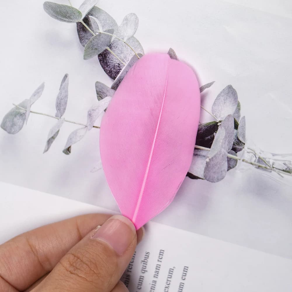Premium Natural Goose Feather Tips 50/100Pcs 5-8cm Soft Quills for Craft Making Costume Hat Decoration Fly Tying Dream Catcher