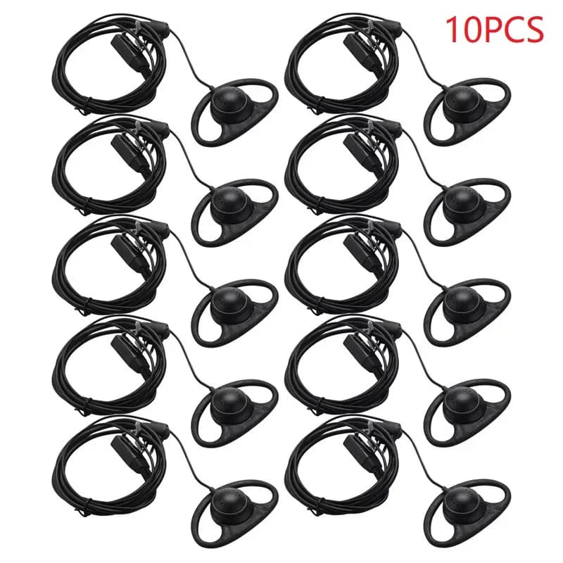 10PCS 2Pin Avanzato D Forma Curvetta Ptt Auricolare Auricolare Microfono Per Motorola CP040 Gp88S Gp300 Gp68 Gp2000 Gp88 Gp3188 EP450 Radio