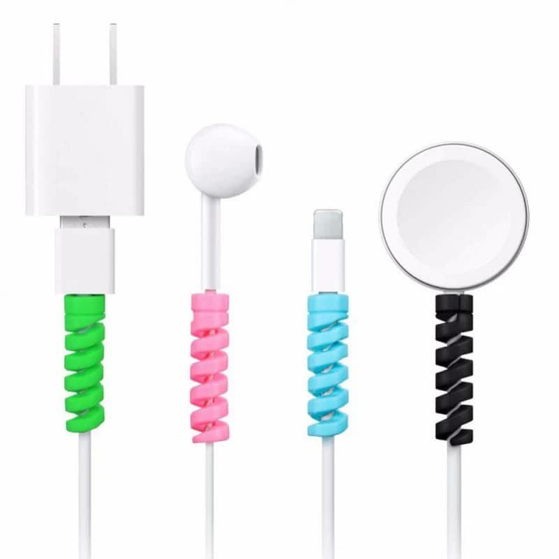 vvocci For Mouse Charging Data Cable USB Charger ProtectorPhones Earphone Cord Protective Sleeve Holder Ties Management Organize