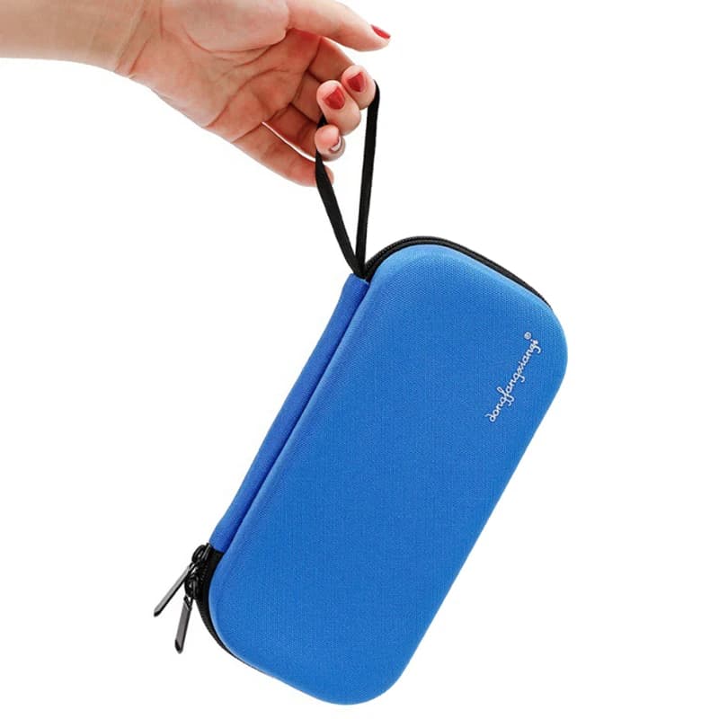 Borsa termica medica per penna per insulina custodia per il trasporto borsa termica medica portatile borsa protettiva per il raffreddamento confezione tascabile da viaggio con cerniera senza farmaci