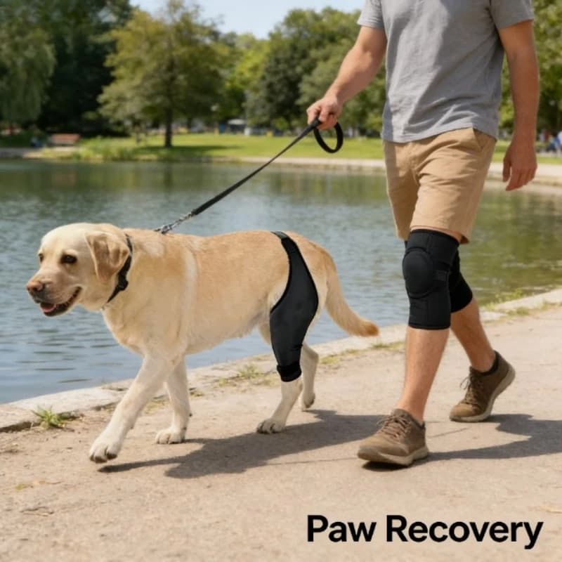 Supporto per Zampe di Cani, per Zampe Anteriori e Posteriori, Fascia di Supporto per Articolazione della Caviglia, Protezione per Recupero da Lesioni, Ginocchiera per Cani