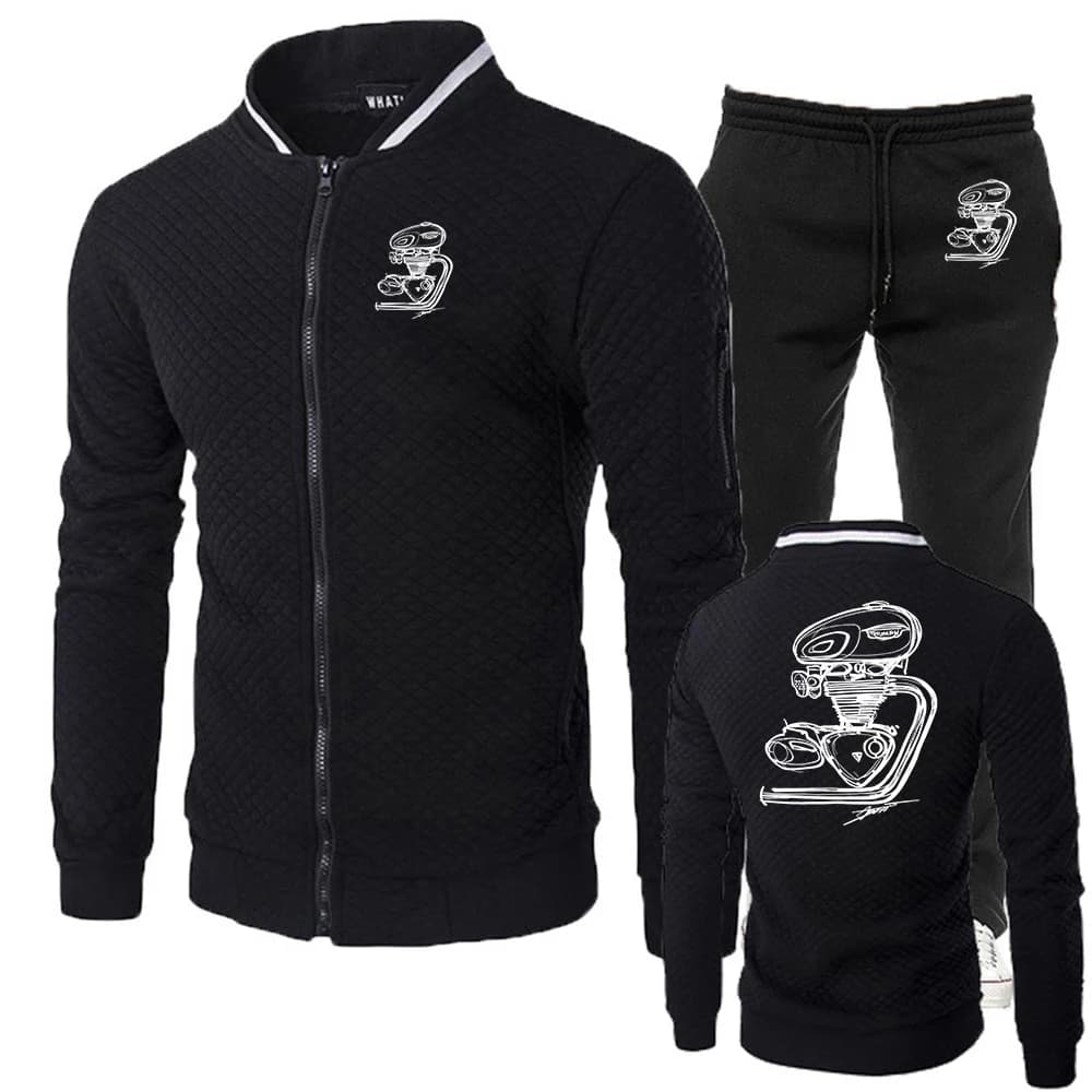 Motorcycle Engine Modified Retro Motorcycle Engine Modified Retro new slant zippers suit has a unique hoodies